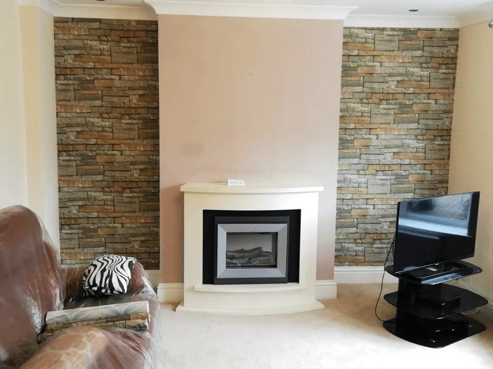 living room feature wall newcastle tulip decor