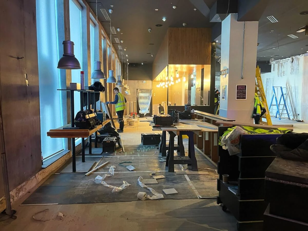 newcastle office lobby redecoration tulip decor